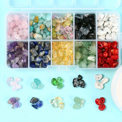 TEMU Amazon Hot Sale 15 Pig Natural Gravel Boxed Irregular DIY Jewelry Accessories suit Jewelry Accessories