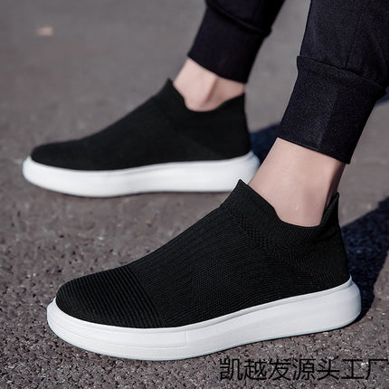 Spring and Summer New Foreign Trade Outdoor Men's Shoes Low-top Foot Light Hosiery Shoes Ultra-light Sports Running Cross-border Men's Shoes