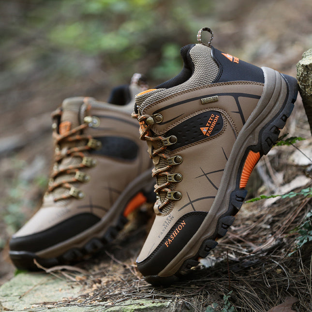 Cross-Border Recommendation for Autumn and Winter Men's Low-Top Outdoor Mountaineering and Hiking Sports Shoes, Men's Non-Slip and Wear-Resistant Work Boots