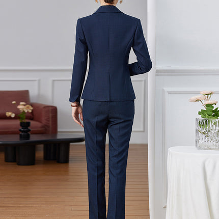 Suit Jacket Women's High-end Fashion British Style Manager Dress Hotel Front Desk Professional Temperament Interview Suit suit