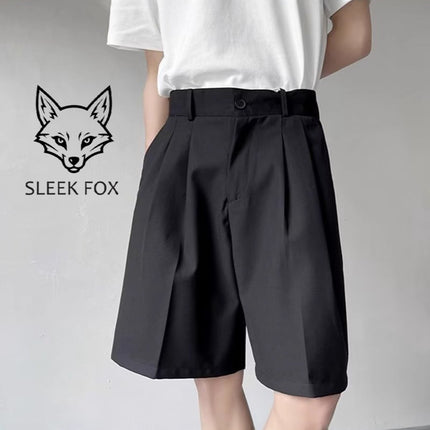 2025 Summer Thin Breathable Unisex Five-Point Shorts Solid Color Loose Casual Comfortable Suit Shorts