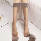 Elegant coffee (transparent toes) / Free size/suitable for 155-175cm/ 65kg inner wear