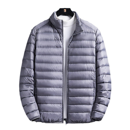 Printable light cotton-padded jacket men's youth short stand collar cotton-padded jacket foreign trade plus size men's cotton-padded jacket men's wholesale