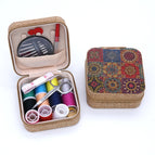 Retro cork sunflower set 11 colors thread + 6 accessories
