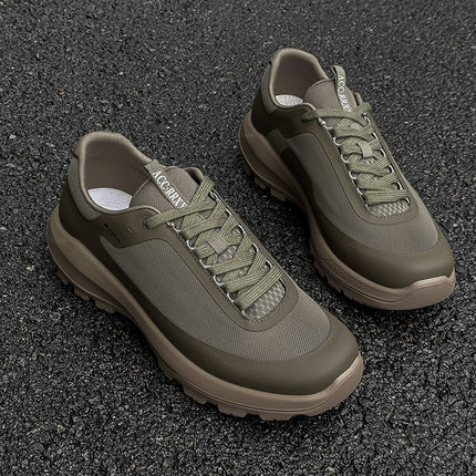 Summer New Trendy Versatile Thick-Soled Casual Shoes for Men, Lightweight, Comfortable and Breathable Men's Shoes 68812 Green-J
