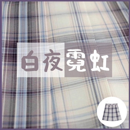 Forest Letter Jk Skirt Japanese Style Preppy Style High Waist Short Skirt Pleated Skirt Half Skirt