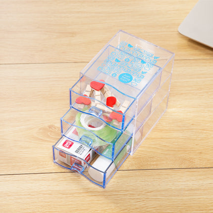 Nsh.6272 Mini Desktop Storage Box Ins Style Simple Drawer-Type Stackable Stationery and Cosmetics Storage Box