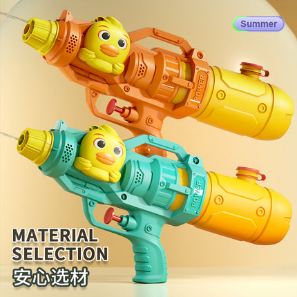 New children's water gun toy Net red double nozzle water gun pony dinosaur duck shark pull-out water gun