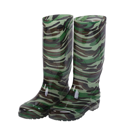 Free Shipping High Barrel Rain Boots Men's Labor Protection Shoes Warm Mesh Water Shoes Long Barrel Water Boots Site Wear-resistant Rain Boots Non-slip Rubber Shoes