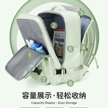 Cross-Border New Computer School Bag Multi-Functional Luggage Travel Short-Distance Business Trip Backpack Women's Large-Capacity Business Backpack