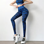 Blue camouflage (single pair of tights) / S