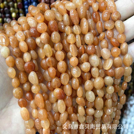 8-10mm natural stone loose beads amethyst agate straight hole gravel diy jewelry accessories amorphous beads