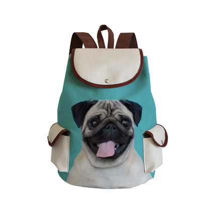Cross-Border Manufacturers Wholesale Travel Backpacks, Large-Capacity Student Schoolbags, Fashionable Cat and Dog Print Backpacks, Custom-Made Upon Request