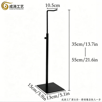Cross-border Source Stainless Steel Display Hanging Bag Display Rack Women's Bag Rack Support Bag Rack Floor Adjustable Bag Rack