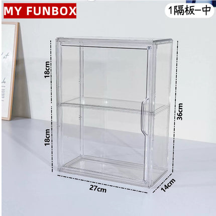 Blind Box Storage Display Box Bubble Mart Labubu Figure Storage Desktop Dust-Proof Transparent Acrylic Display Cabinet