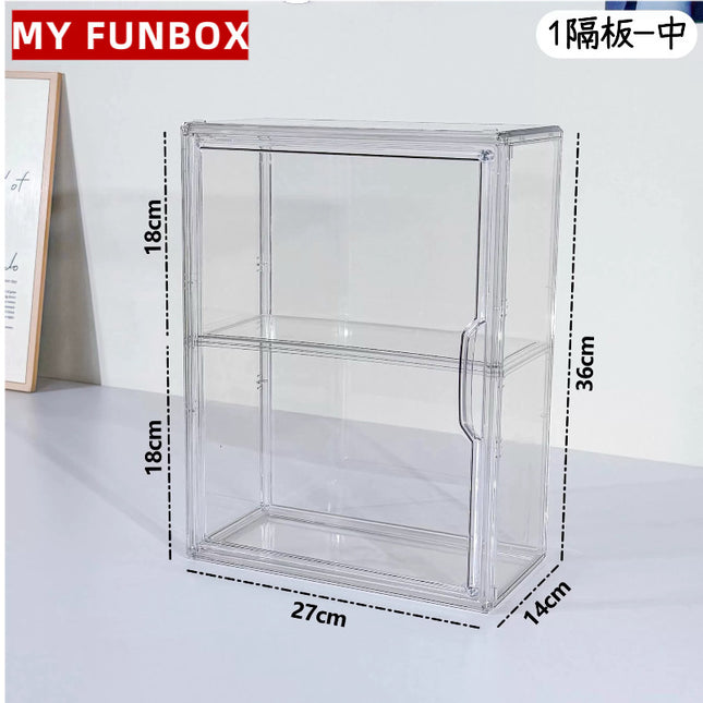 Blind Box Storage Display Box Bubble Mart Labubu Figure Storage Desktop Dust-Proof Transparent Acrylic Display Cabinet
