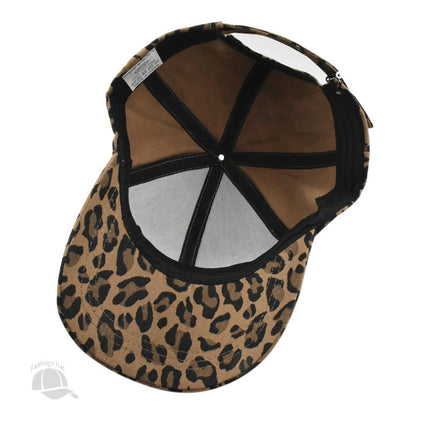 Summer sun protection leopard print baseball cap for men and women cross-border sunshade UV protection outdoor mountaineering fishing cap