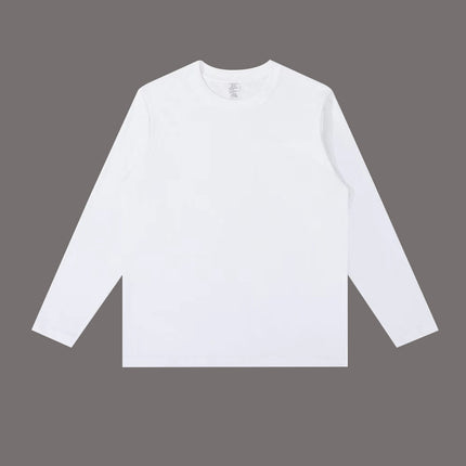 Cylinder Seamless Three-Dimensional Cutting Small Neck All-Match Round Neck Solid Color Long Sleeve Men's and Women's Inner Base Shirt Top New