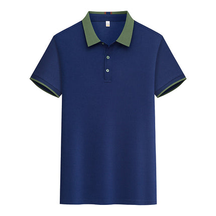 New POLO Advertising Shirt Waiter Work Clothes T-Shirt Short Sleeve Summer Hot Pot Barbecue Milk Tea Hotel Foil Print