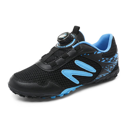Children's Football Shoes, Lace-Free Rotating Buckle, Low-Cut Broken Nails, Student Competition Sports Shoes, Youth Anti-Slip Training Shoes