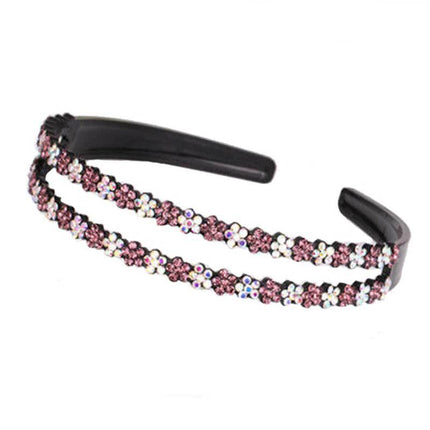 Korean-style Non-slip Toothed Double-row Plum Blossom Hairband Women's Children's Hairpin Hairpin Hairpin Headwear Women's Simple All-match Jewelry