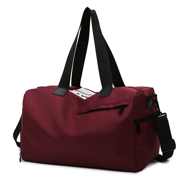 Dry and Wet Separate Gym Bag Women's New Independent Shoe Storm Yoga Sports Bag Oxford Cloth Luggage Storage Bag Printed logo