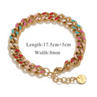 Grinding chain 8mm-gold