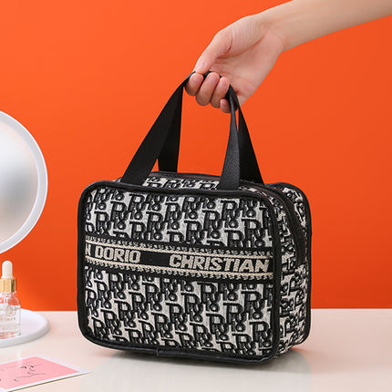 New Houndstooth Cosmetic Bag Large Capacity Ins Style Satchel Cosmetic Cosmetics Bag Satchel Travel Toiletry Bag