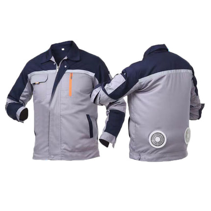 Summer Cooling Air-Conditioned Work Clothes, Refrigeration Fan Clothing, Outdoor Heat Dissipation and Heatstroke Prevention Workwear, Electrician Uniforms, Workwear
