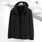 Men's model--black [three-in-one, removable liner] / 3XL