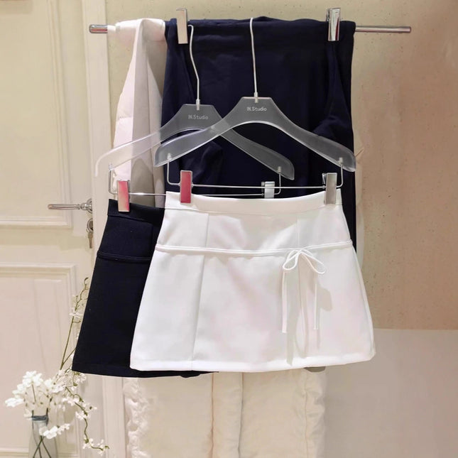 Trendy Niche Spring/Summer Bow Clearance Pencil Skirt 2025 A-Line Midi Skirt
