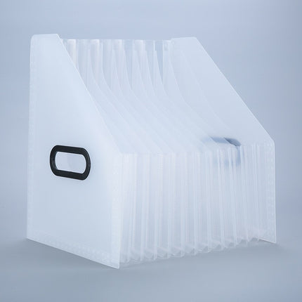 a4 Desktop Oblique Vertical Organ Bag Office Storage Rainbow Organ Folder Student Roll Storage Bag