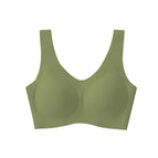 New (v-neck) matcha green / L