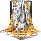 90 silk scarf -7# / 90*90cm