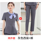 Two-piece set gray suit + pants / S