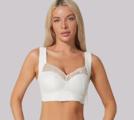 Foreign Trade plus size Thin Vest Bra chubby girl No Steel Ring Sensual Lace Push-up Sports Sleep Underwear