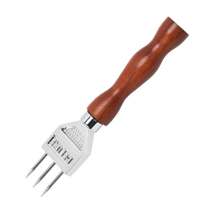 Stainless Steel Ice Chisel Three-Pronged Ice Cone Bar Ice Crushing Tool Ice Ball Ice Cutting Skull Three-Pronged Halberd Cone Head