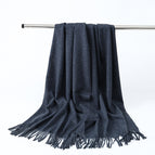 Flower-strewn blue / Aa wool 330g (200*70cm)