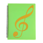 Sheet music clip note green / 30 pages (can fit 60 sheets of paper)