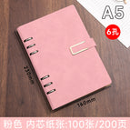 A5u buckle loose leaf-pink