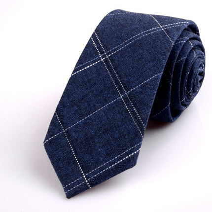 Korean Style Groom Best Man Casual Fashion Tie Groom Tie Men's Business Cotton Tie Men's Printed Tie
