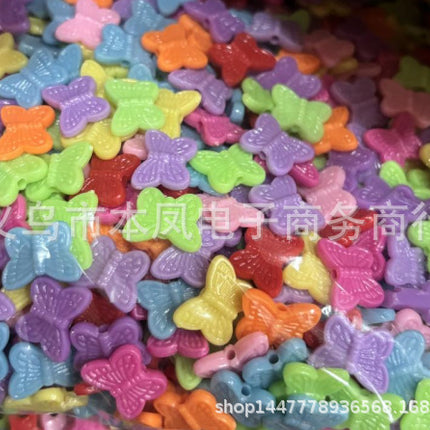 solid color color beads diy bracelet string loose beads material children beaded handmade keychain jewelry accessories