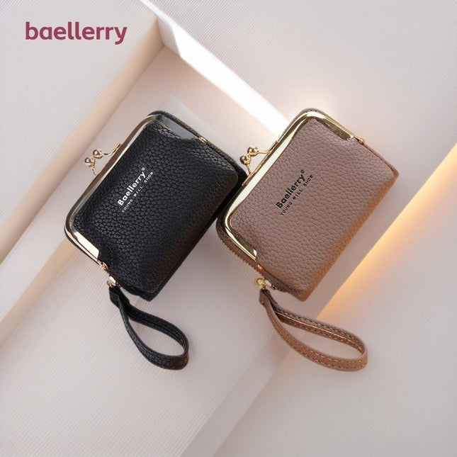 Baellerry New Women's Coin Purse Japanese Style Lychee Pattern Zipper Organ Mini Small Bag Wholesale Card Holder