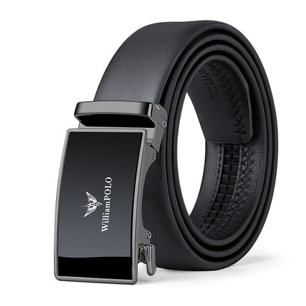 King Paul Belt Men's High-end Genuine Leather Belt Automatic Buckle All-match Simple Mirror Belt Guangzhou Belt