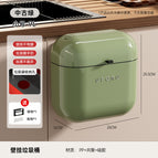 Wall-mounted trash can small-medium green