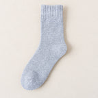 1 pair [58g - solid color parallel line] light gray / One size fits all [37-45 size] plus velvet and thickened terry