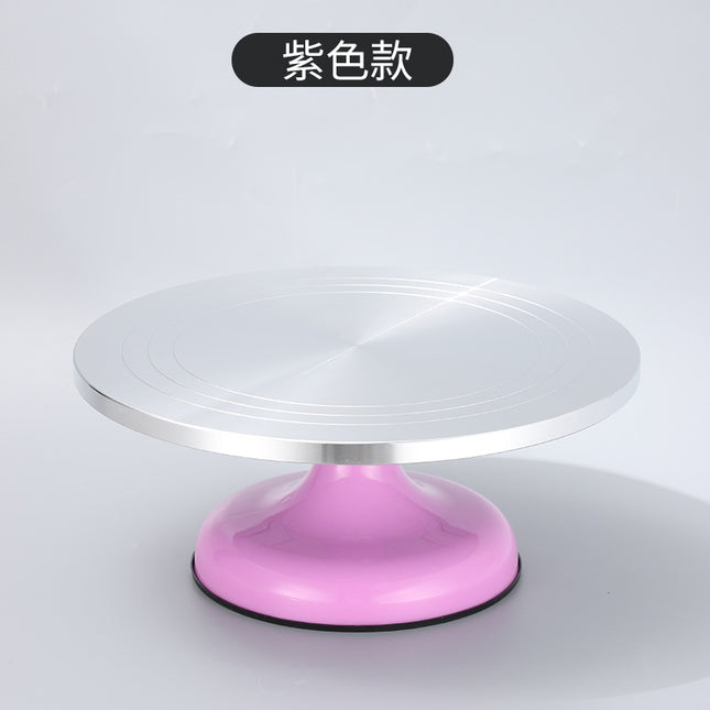 Aluminum Alloy cake turntable new baking tools DIY birthday cake turntable mold non-slip decorating table utensils