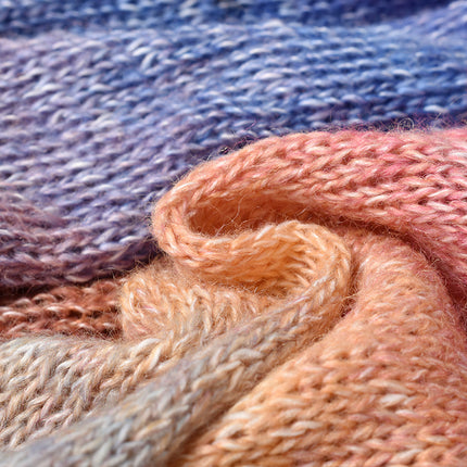 Warm color fancy gradient mohair long segment dyed mohair fine thread crochet sweater silk young mohair wool ball