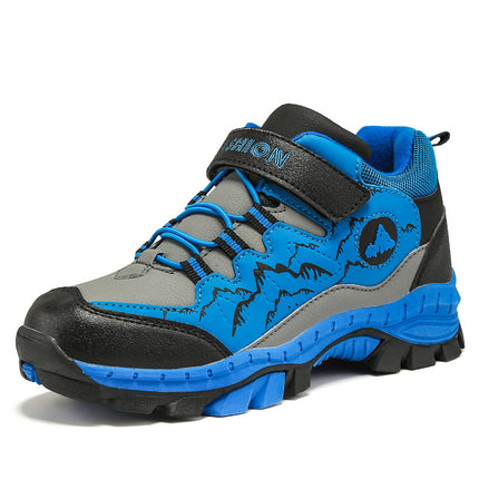 Cross-border plus size winter new round head high-top youth sports leisure fashion cotton snow outdoor hiking shoes