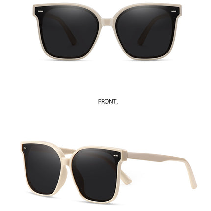 New Korean Style Large Frame TR90 Polarized Sunglasses Women's Fashion Sunglasses Men's and Women's Face Slimming Sunglasses